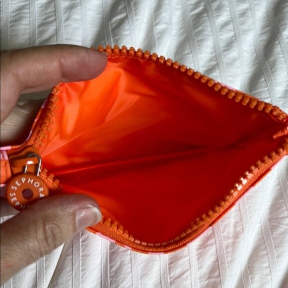 Sephora Vibrant Pink and Orange Pouch - Picture 4 of 8